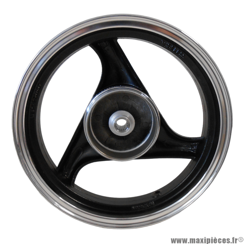 Jante arrière en aluminium 12 pouces, noir (N 12X2.50 DOT) pour scooter Conti Motors srx S/CUP 50CC et autres scooters chinois 50/125cc (frein a tambour) * Déstockage !
