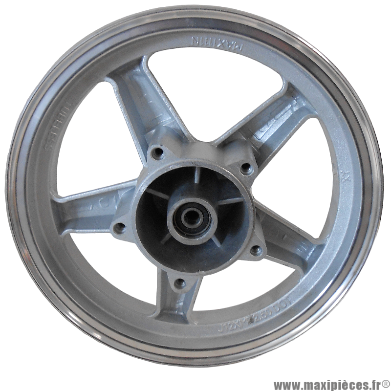 Jante avant en aluminium 12 pouces tubeless (MT2.50X12) pour scooter chinois 50/125cc (frein a disque) * Déstockage !