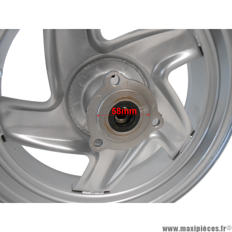 Jante avant en tôle 12 pouces (E12X3.50) pour scooter Conti Motors srx silver et autres scooters chinois 50/125cc (frein a disque) * Déstockage !