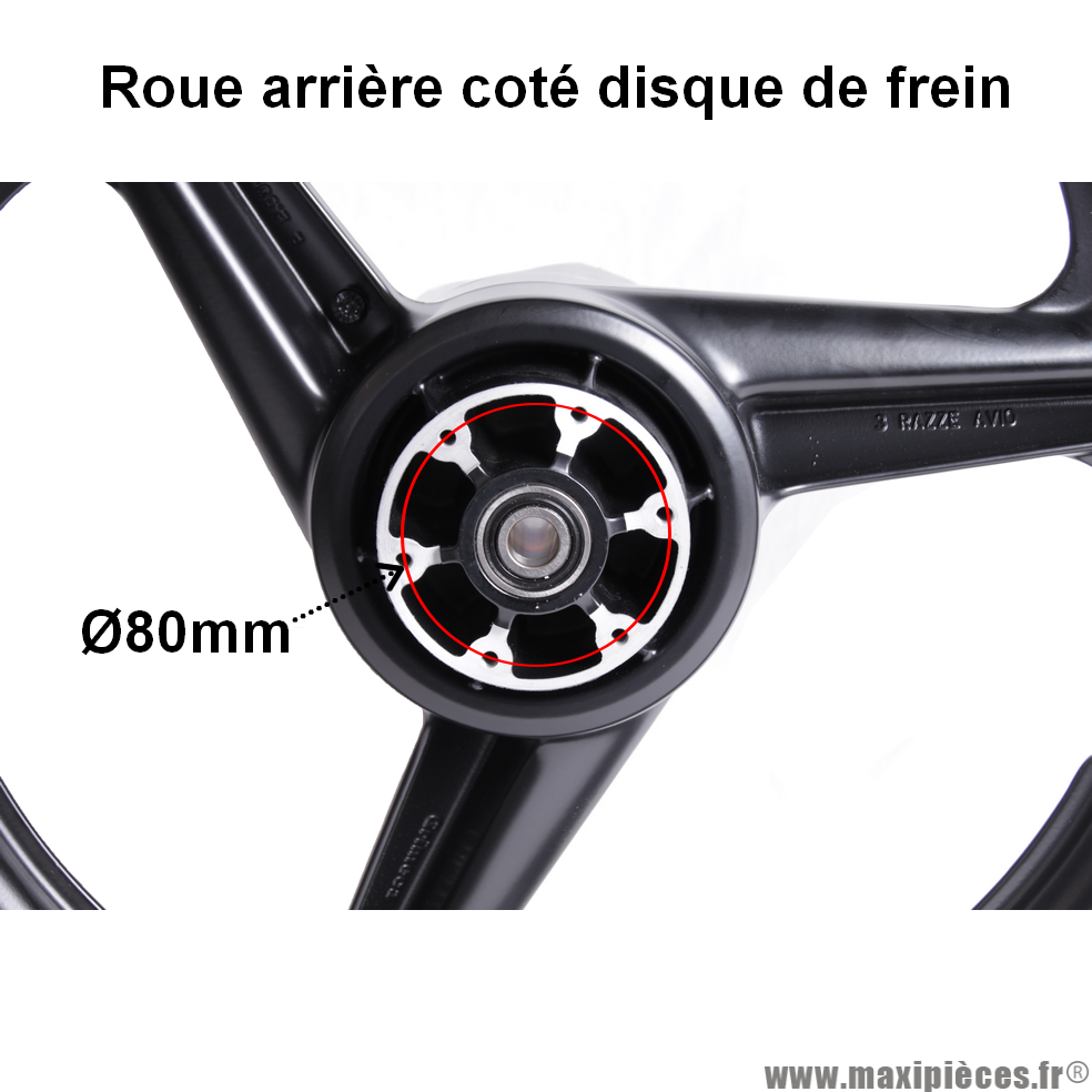 Paire de roues/jantes Neuves Grimeca 17P avant et arrière alu noir pour moto Conti RX356, Metrakit mini GP XL copa , Derbi... *Déstockage !