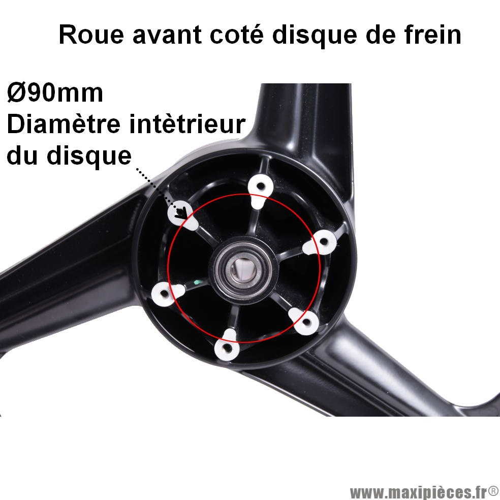 Paire de roues/jantes Neuves Grimeca 17P avant et arrière alu noir pour moto Conti RX356, Metrakit mini GP XL copa , Derbi... *Déstockage !