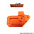 Capot Wiils orange de maitre cylindre d'embrayage KTM SX BR 4T. *Déstockage !