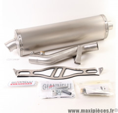 Silencieux d’échappement Giannelli Slip-On MAXI-OVAL nichrom Honda CBR 600F 01/06 (raccord avec pâte de fixation) *Déstockage !