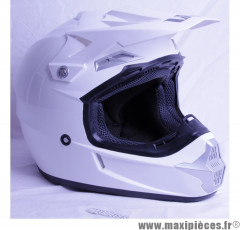 Casque Off Road/Cross Victoria Bull taille XL (61-62 cm) Blanc Brillant *Déstockage !