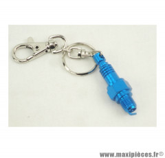 Porte clés bougie bleu