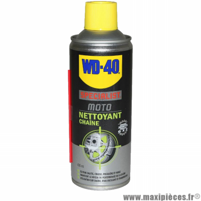 Bombe aérosol nettoyant chaîne spécial moto WD40 400ml