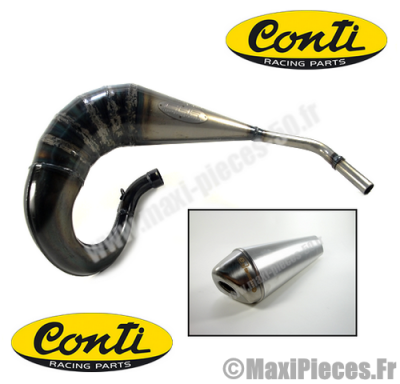 Pot d’échappement conti chr mv4 pour mécaboite, modèle Aprilia RX-SX *Déstockage !