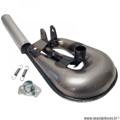 Pot d'échappement Simonini serpentin vernis (50144) adaptable pour cyclomoteur Peugeot 103/104/105 * Déstockage !