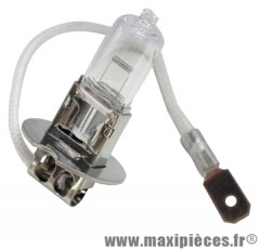 Ampoule/lampe H3 12V 55W culot PK22S blanc pour auto, moto, scooter, quad * Déstockage !