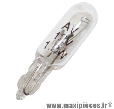 Ampoule de compteur 12v 2.3w blanc W2x4,6W (X1) pour auto/moto/scooter/quad *Déstockage !