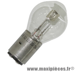 Ampoule 12v 35/35w blanc BA20d (x1)