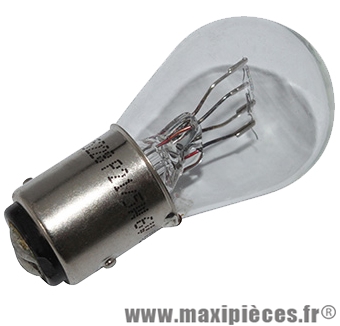 Ampoule 6V 21/5w blanc BAY15D (à l'unité) (Feu position et stop)