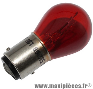 Ampoule 12V 21w/5w rouge BAY15D (à l'unité) * Prix spécial !