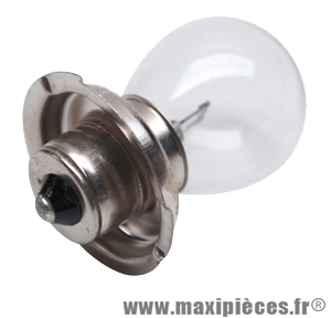 Ampoule 6 Volts 15 watts blanc P26S (x1) pour projecteur/phare cyclomoteur