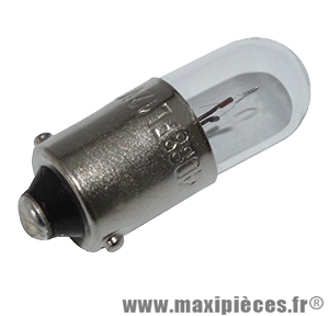 Ampoule feu de position 12v 4w blanc BA9S (à l'unité) * Prix spécial !