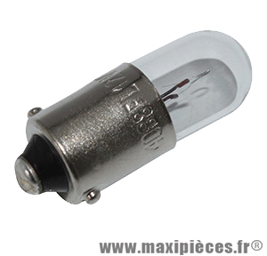 Ampoule feu de position 12v 5w blanc BA9S (à l'unité) *Prix spécial !