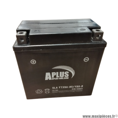 Batterie Aplus SLA YTX9A-BS/YB9-B 12v 9AH prête à l'emploi * Déstockage !