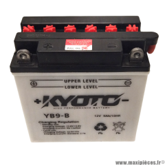 Batterie kyoto YB9-B 12v 9Ah/10HR (Lg144xL74xH138.5) (Livré sans acide a faire remplir par un professionnel) * Déstockage !