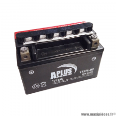 Batterie Aplus YTX7A-BS 12v 6AH technologie agm (Livré sans acide a faire remplir par un professionnel) * Déstockage !