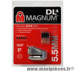 Antivol bloque disque Magnum (5.5mm) *Déstockage !
