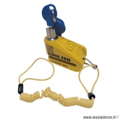 Antivol bloque-disque OXFORD Alpha XD14, classe SRA, 3 clés * Déstockage !