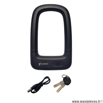 Antivol U Segway Bluetooth avec lecteur d'empreinte digitale+2 clés, IP65 * Déstockage !