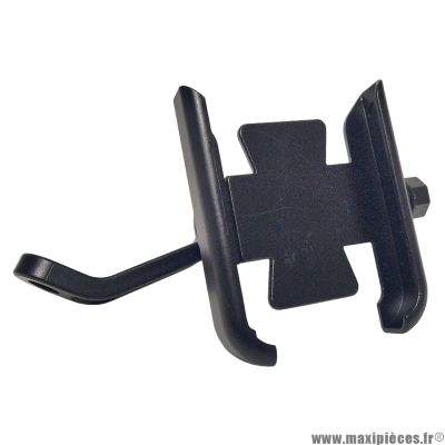 Support téléphone universel largeur réglable en plastique noir fixation sur écrou rétroviseur * Déstockage !