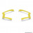 Support fixation élastique pour Masque/Lunette cross Ariete Riding Crows jaune fluo *Déstockage !