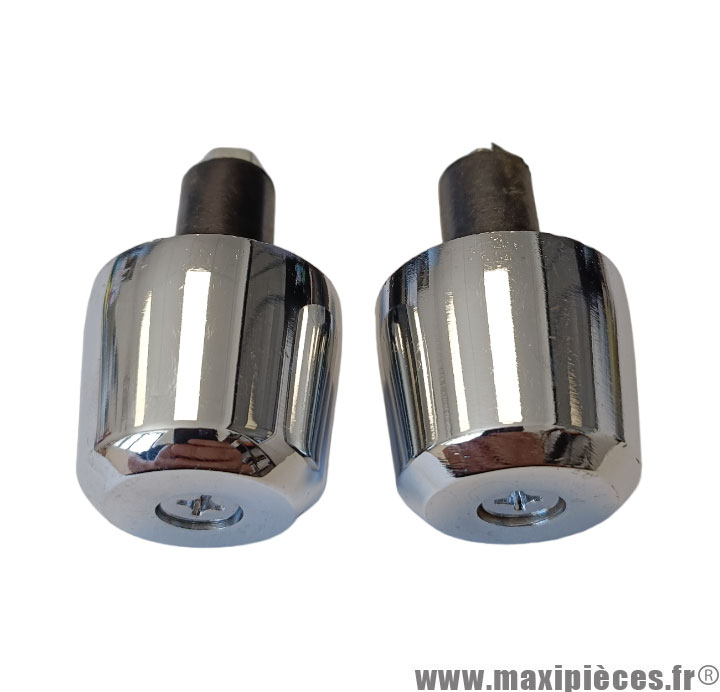 embouts guidon moto & scooter Chrome 14 mm - Maxi Pièces 50