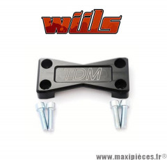 Platine de pontets de guidon noir WIILS pour Yamaha TDM 900cc *Déstockage !