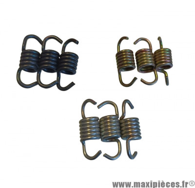 3 jeux de 3 ressorts d'embrayage renforcé pour scooter mbk nitro, booster / yamaha bws, aerox / peugeot speedfight, tkr / piaggio typhoon, nrg / gilera stalker, runner diam 107 * Déstockage !