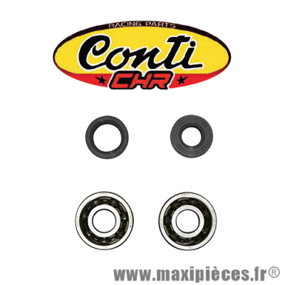 Kit roulement renforcé et joint spi d'embiellage Conti CHR pour moteur Minarelli am6 50cc aprilia rs50 mbk x-limite x power yam dtr tzr peugeot xps xp6 xr6 *Déstockage !