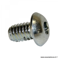 Vis BHC M4x6mm tête bombée pour scooter / moto / 50 à boite / quad / maxiscooter / mobylette * Déstockage !