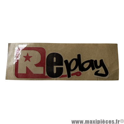 Autocollant Replay (10x3.5cm) à l'unité * Déstockage !
