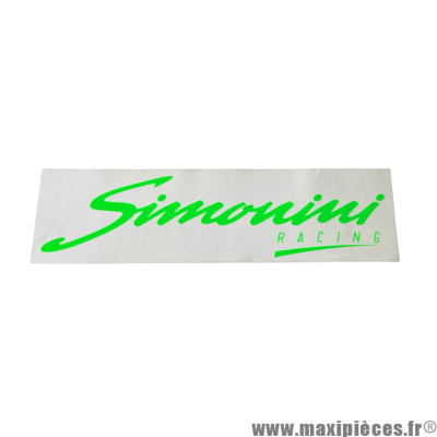 Autocollant Simonini vert (16x4.7cm) à l'unité *Déstockage !