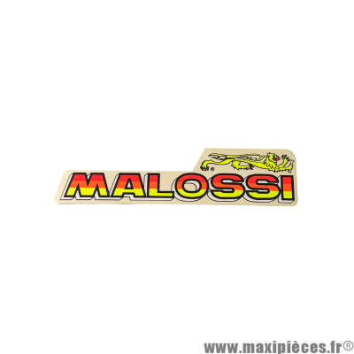 Autocollant Malossi fluo (8.5x2cm) à l'unité *Déstockage !