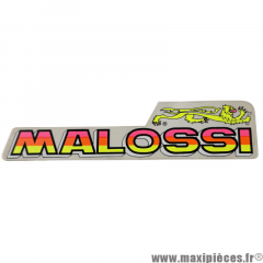 Autocollant / stickers Malossi rose, orange et jaune fluo (13x3cm) *Déstockage !