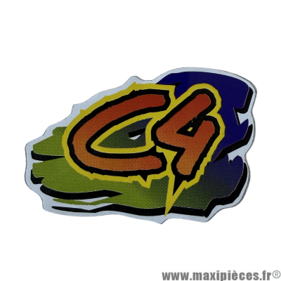 Autocollant / stickers C4 (8x5.5cm) * DÉSTOCKAGE !