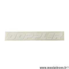 Autocollant / stickers DOPPLER blanc (11x1.7CM) * DÉSTOCKAGE !