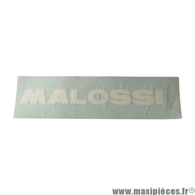Autocollant / stickers Malossi blanc (15x4.5cm) *Déstockage !