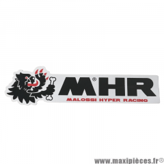 Autocollant / stickers Malossi MHR noir et rouge (15x3.5cm) *Déstockage !