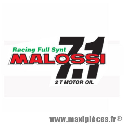 Autocollant / stickers Malossi 7.1 Racing full Synt (14.5x7.5cm) * Déstockage !