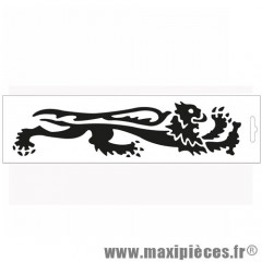 Autocollant / stickers Malossi lion noir (23x5.3cm) *Déstockage !
