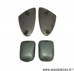 Cabochons clignotants x4 carbone pour scooter Aprilia sr 1997-2003 *Déstockage !