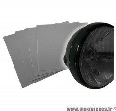 Sticker de phare semi-fumé transparent haute résistance – (planche - taille 25x25cm) – protection & style * Prix spécial !
