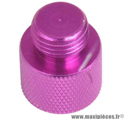 Bouchon d'huile moteur aluminium CNC violet pour motorisation Minarelli am6 * Déstockage !