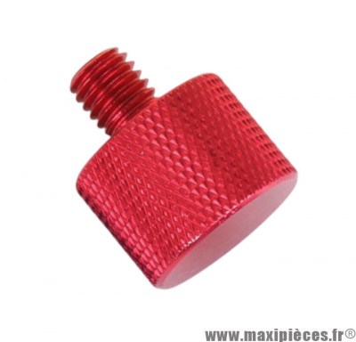 Bouchon de remplissage huile transmission aluminium CNC rouge pour scooter speefight / trekker / vivacity / buxy * Déstockage !