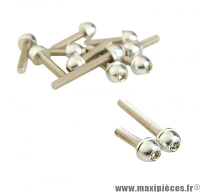 Vis carter CHC conique acier chrome 6x25 / 40 / 45 (x12) pour scooter booster / bw's * Prix spécial !