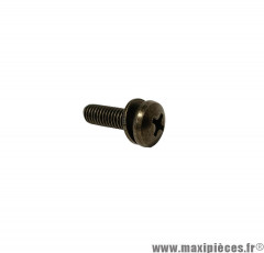 Vis CRUCIFORME 5x15 mm avec rondelle imperdable 10 mm pour scooter / moto / 50 à boite / quad / maxiscooter / mobylette * Déstockage !