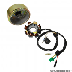 Allumage complet avec rotor (stator 8 poles) pour maxi scooter chinois 125cc GY6 152QMI 4T * Déstockage !